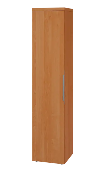 SIN 5 - 4D kancelářská skříň, 1-dveřová, levá, 1820x400x400, olše jantar